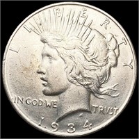 1934-D Silver Peace Dollar CLOSELY UNCIRCULATED