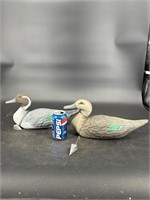 LOT OF 2 VICTOR DUCK PAPER MACHE DECOYS