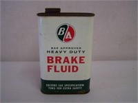 B/A BRAKE FLUID 16 OZ. CAN - CORRECT CAP - RUST &