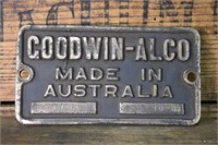 Goodwin Alco. Plate 4523