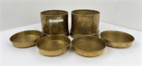 Laos Laotian Brass Religious Ceremony Bowls