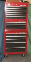 Craftsman 3 Pc Tool Box No Keys 65" x 27" x 18"