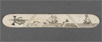 Antique Scrimshaw Whale Bone Letter Opener