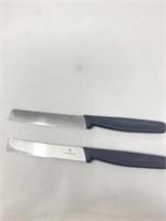 New (2) Victorinox Tomato knife, Silver/Black