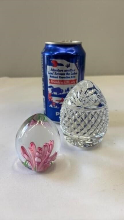 CRYSTAL EGG Spring Easter  PAPERWEIGHT MADE IN