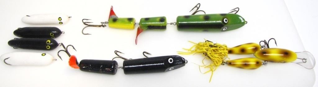 LARGE JOINTED SPINNER FROG BAITS & TUBE BAITS