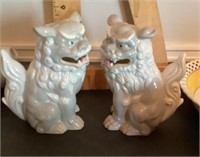 Pair of Andrea porcelain fu dogs