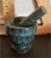 Marble mortar and pestle