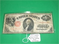 1917 Large $1 US Sawhorse Note