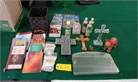 Religious Books, Crosses, Spa Items