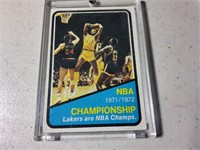 1972-73 Topps NBA Championship card