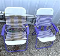 2 lawn chairs-some ware