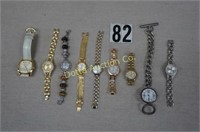 LOT OF 14 ASSORTED LADIES WRIST WATCHES: