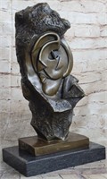 Abstract Signed Salvador Dali Bronze Sculpture