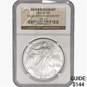 2006-W Silver Eagle NGC MS69