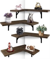 Corner Floating Storage Shelves Set of 4