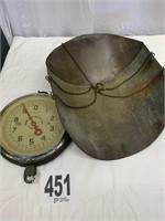antique hanging produce scale