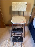 Vintage step chair (Back left bedroom)