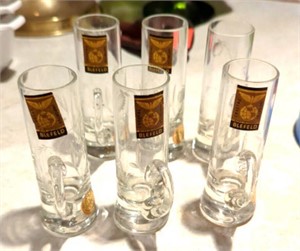 6 Blefeld shot glasses
