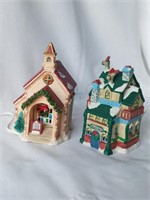 Vintage 1992 Christmas Valley Lighted Village