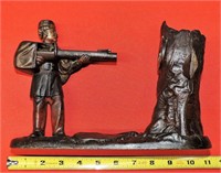 Antique Creedmore Rifle Cast Iron Bank