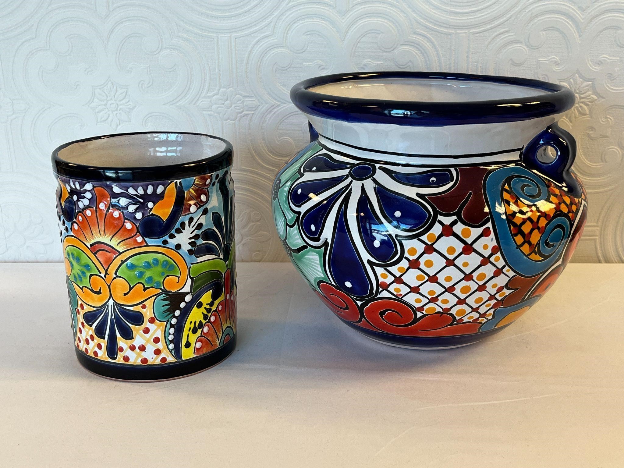 New Set of 2 Talavera Pots
