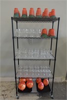 Glass Globes Rack Lot