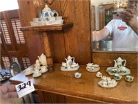 Miniature Tea Set Figurines