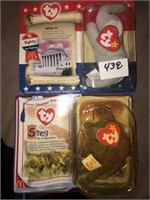 TY Beanie Babies McDonalds Steg and Righty