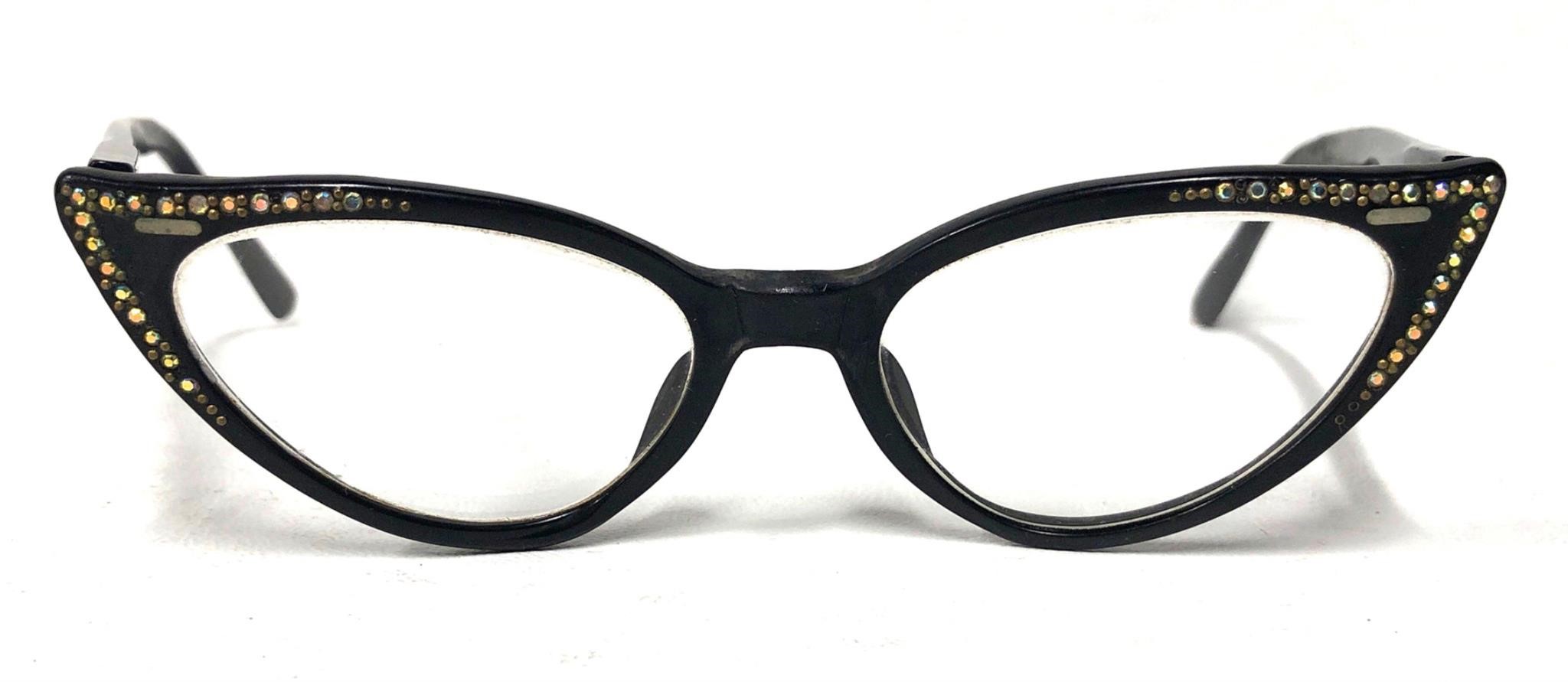 Vintage Eyewear - Mid Century Cat Eye - Black Fram