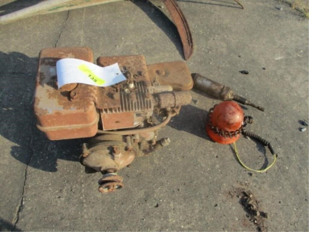 Side-mount gas motor (free) w/light and grease gun