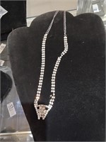 Vintage Cubic zirconia necklace