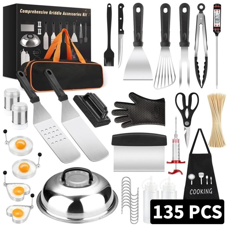 WFF8016  Mibote Griddle Accessory Kit, 135 Pcs BBQ