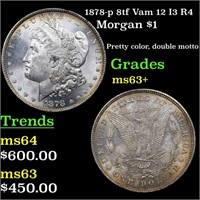 1878-p 8tf Vam 12 I3 R4 Morgan $1 Grades Select+ U