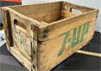Wooden 7-Up Crate.  NO SHIPPING