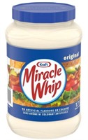 2-Pk Kraft Miracle Whip, 1.77L