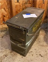 Vintage Metal Military Ammunition Box