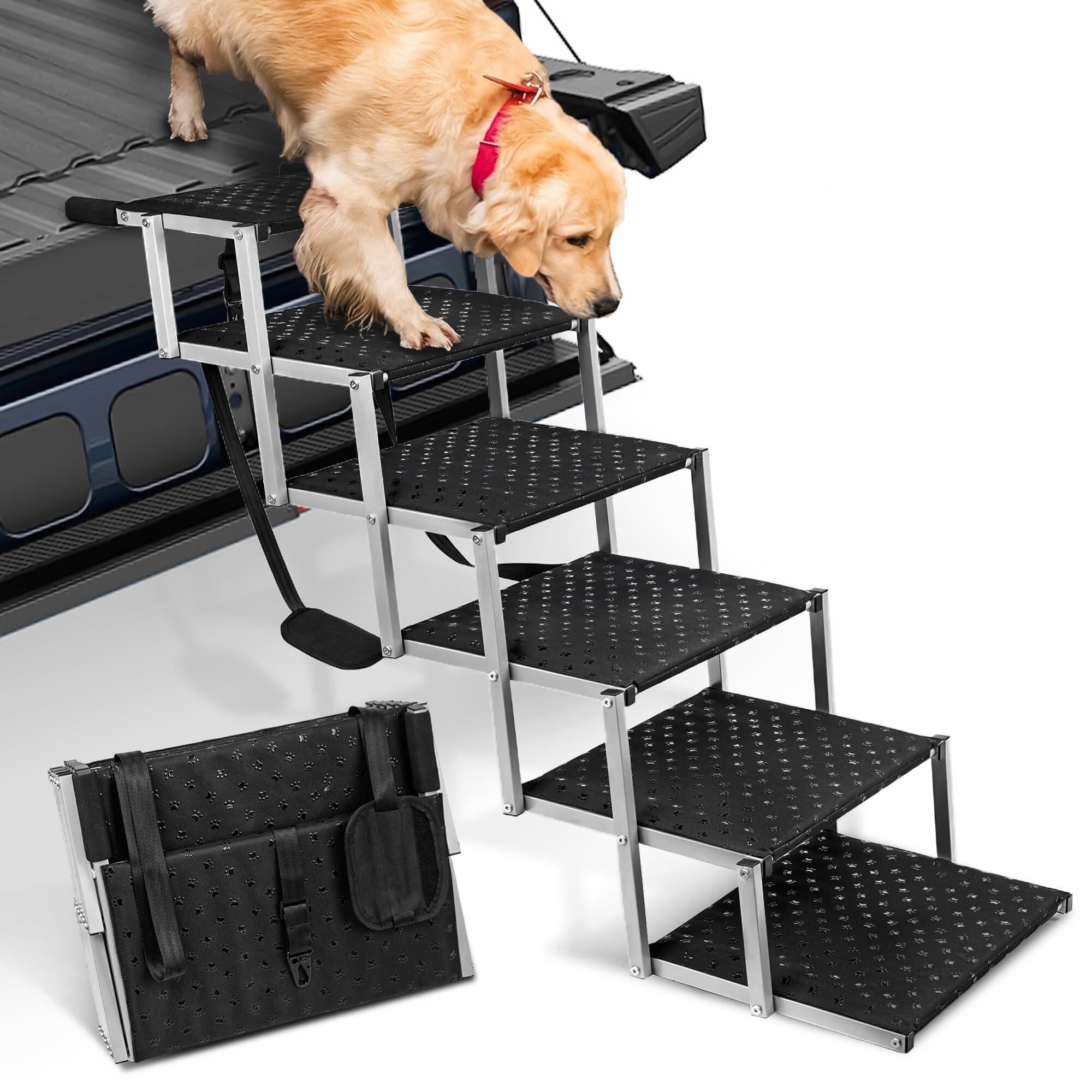 Niubya Dog Ramps for Cars, Portable Folding Dog