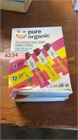 2 boxes pure organic fruit bars