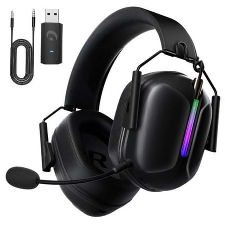 Gtheos Wireless Gaming Headphones  2.4 GHz USB  De
