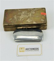 Lot #740 - Sterling silver engraved dresser box