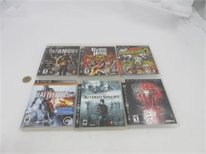 6 jeux pour Playstation 3