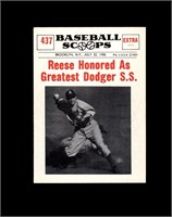 1961 Nu Card Scoops #437 Pee Wee Reese VG-EX+