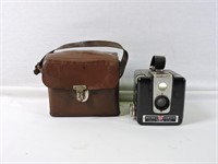 Vintage Kodak Brownie Hawkeye Camera & Case