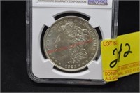 1921 NGC MS62 PEACE SILVER DOLLAR