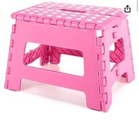 Pink folding stool