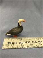 2 1/2" carved ivory bird by Ted Mayac, high colore
