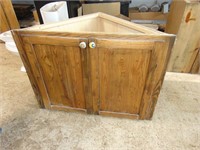 Corner Handmade Pine Cabinet