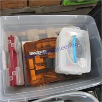 Tub--Organizers w/ Erector set pieces