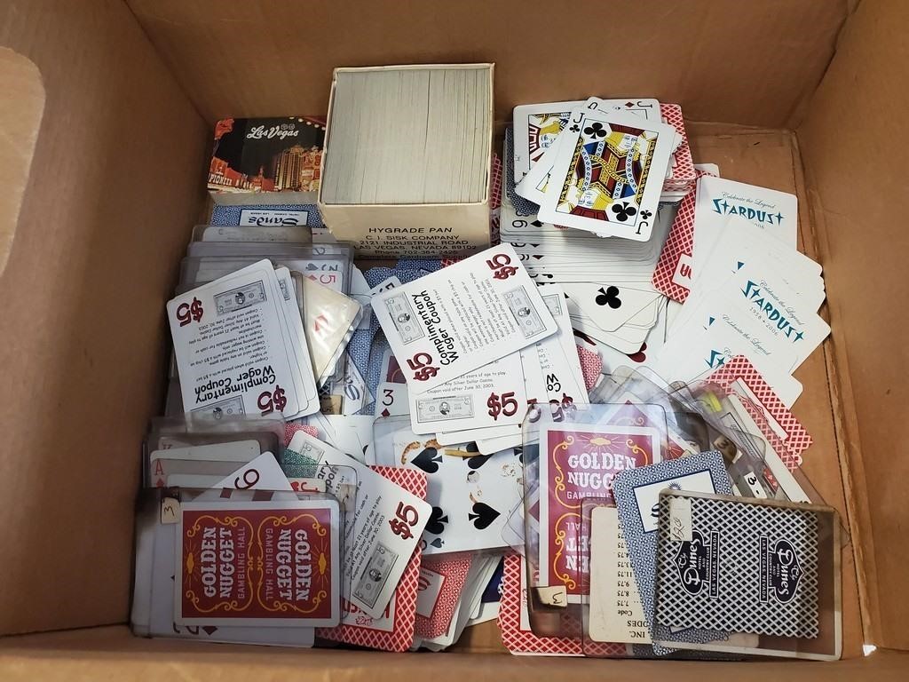 Box of Mixed Loose Playing Cards